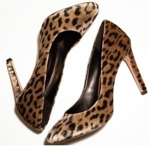 BCBGeneration Leigh Leopard Print Platform heels
